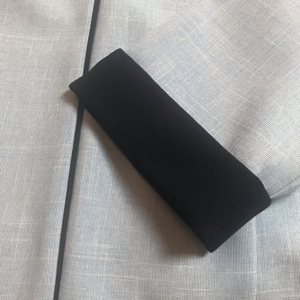 Perceptions Chambray Blazer With Navy Lining - image 4